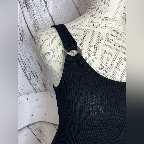 PROJECT SOCIAL T Tank Top Ribbed Black M - Picture 3 of 6